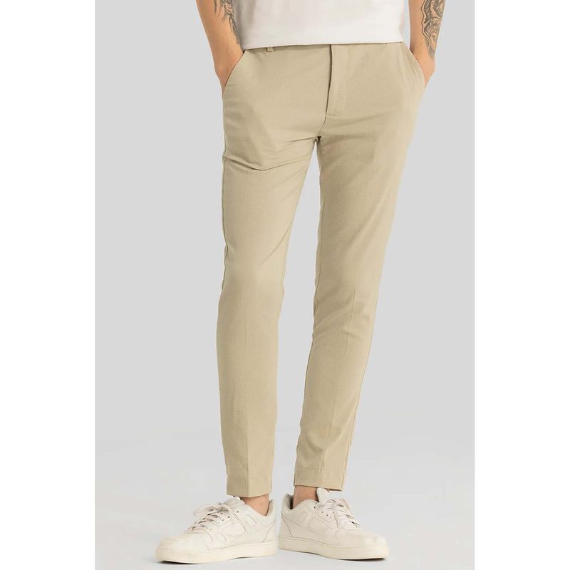 Snitch Yann Nude Plain Slim Fit Trouser (38)