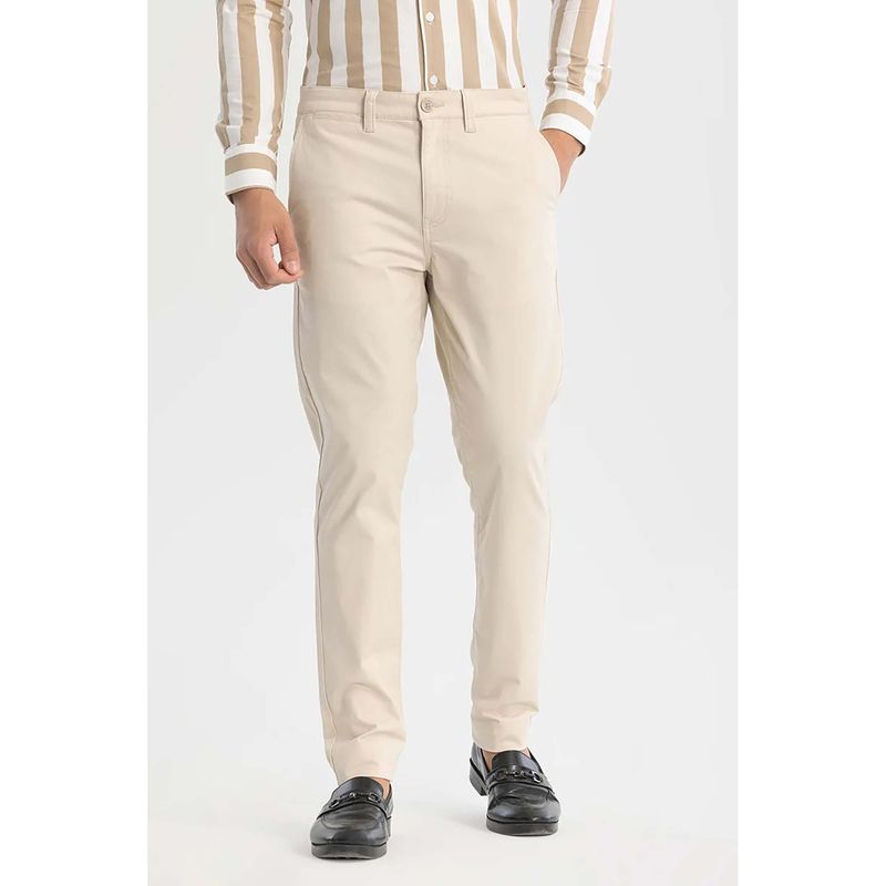 Snitch Cream Slim Fit Chinos (36)