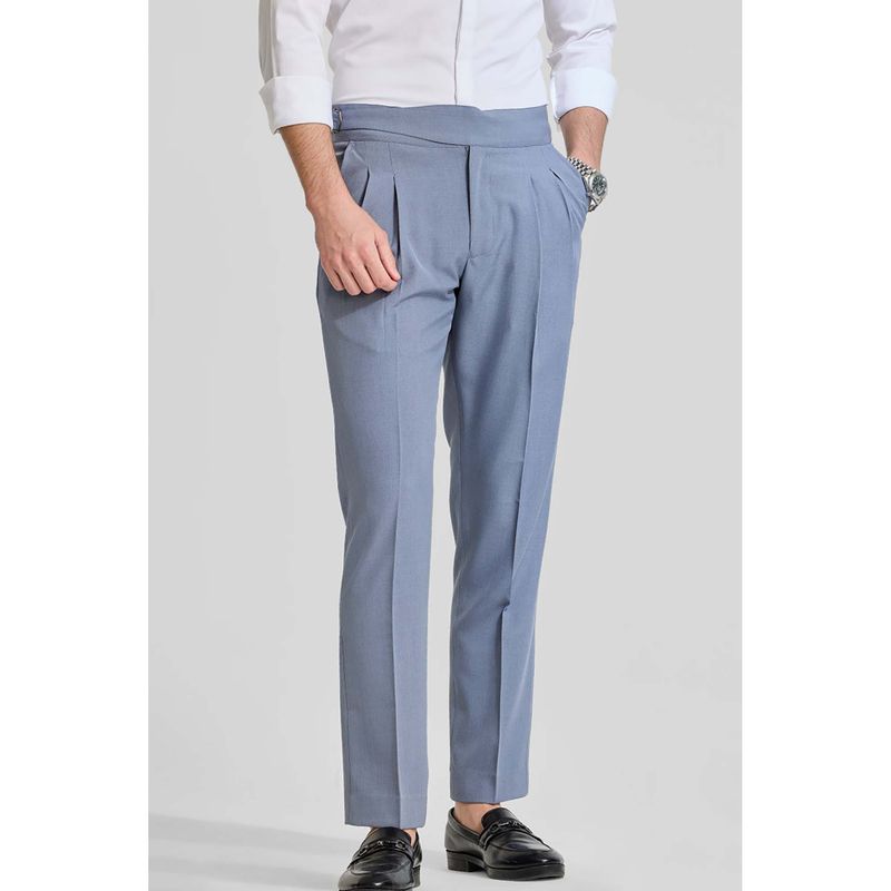 Snitch Greyish Blue Gurkha Trouser (38)