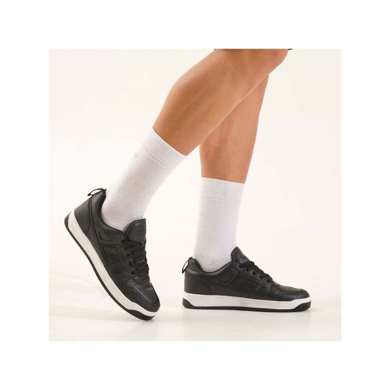 ZAYDN Men Club Black Casual Sneakers (UK 6)