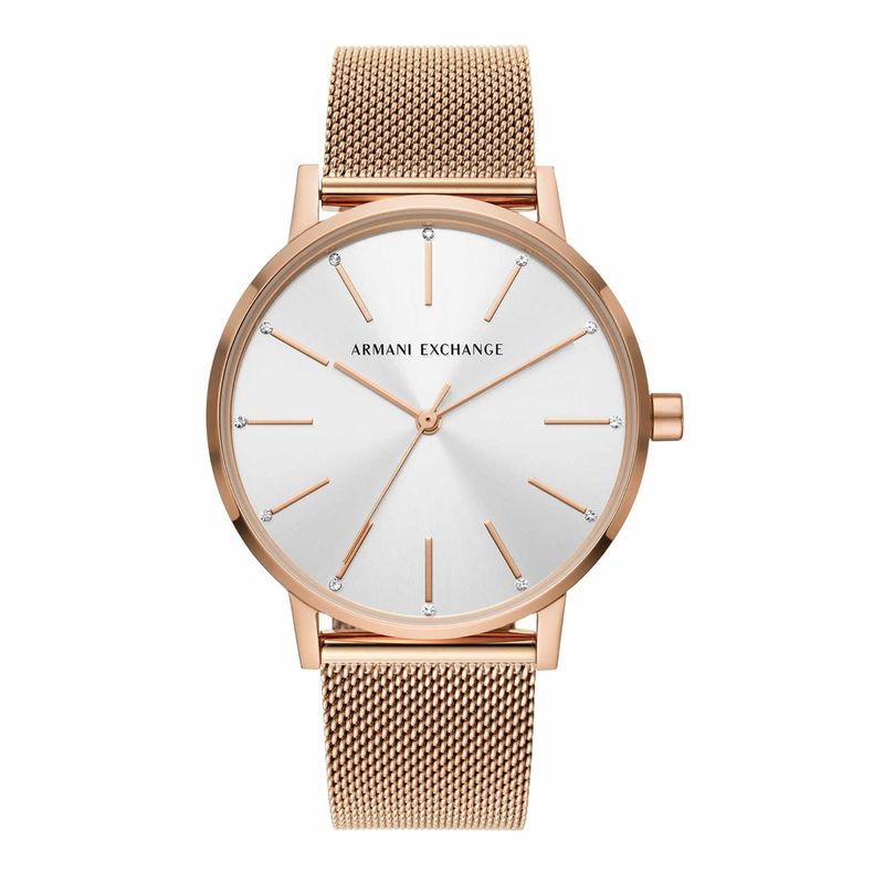 Armani exchange sale watch rose gold