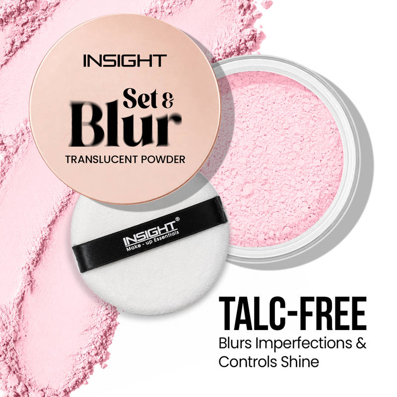 Insight Cosmetics Set & Blur Translucent Powder - Rosy Blur