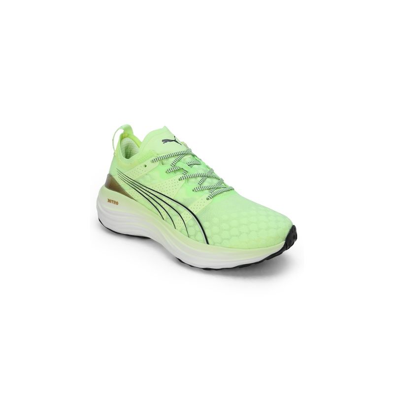 Puma Forever Run NITRO Womens Yellow Running Shoes (UK 5)