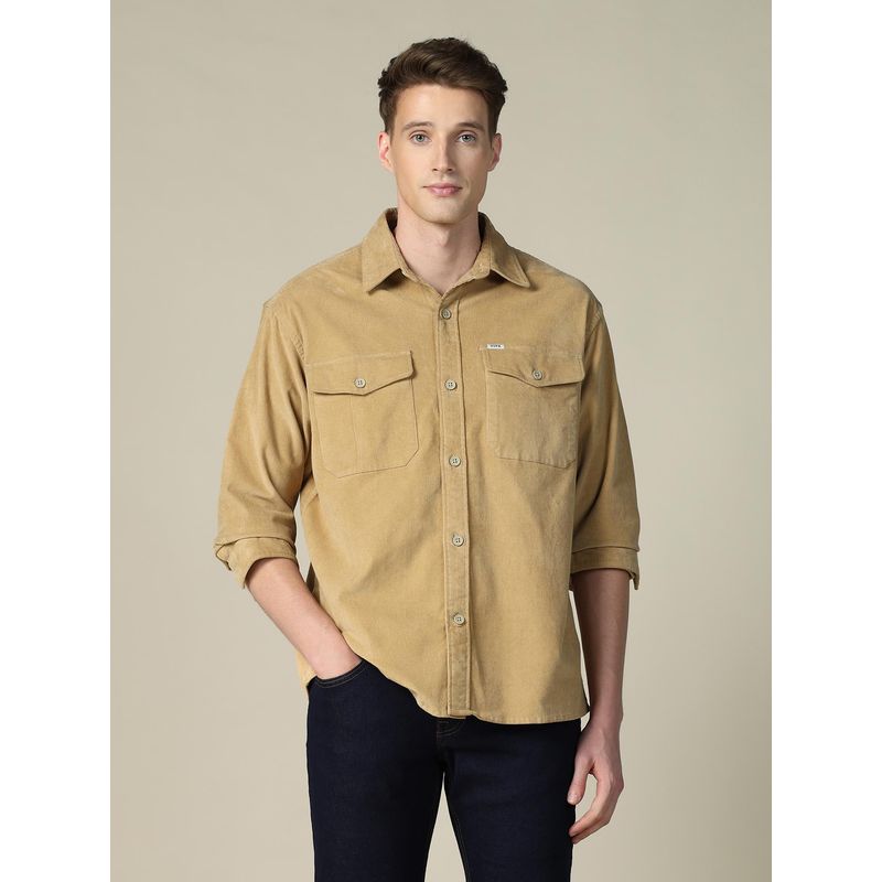 U.S. Polo Assn. Denim Co. Men's Corduroy Regular Fit Shacket - Brown (39)
