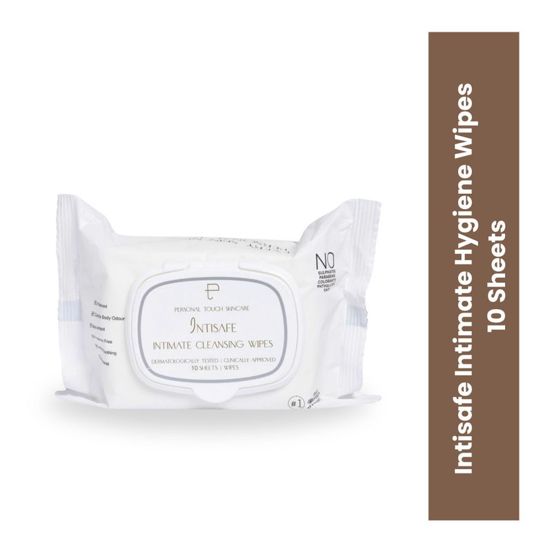 Personal Touch Intisafe Intimate Hygiene Wipes For Sensitive Skin Soothing For Men & Women