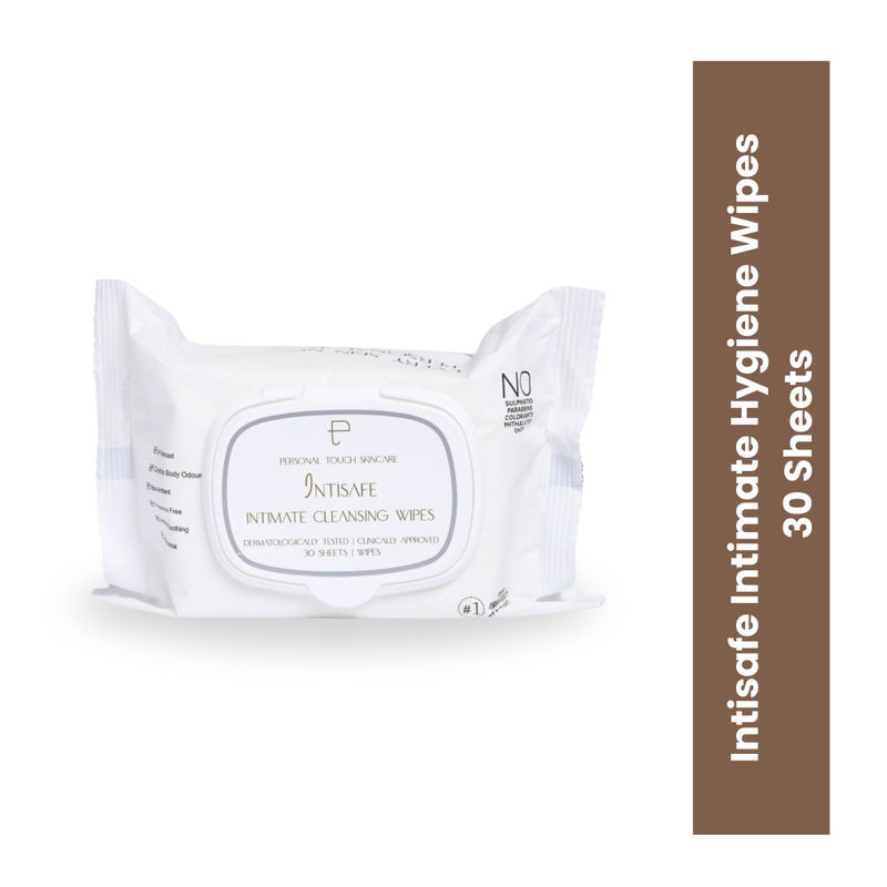 Personal Touch Intisafe Intimate Hygiene Wipes For Sensitive Skin Soothing For Men & Women