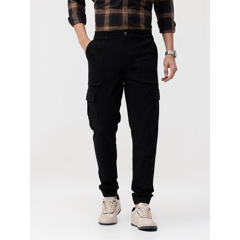 Crocodile Black Solid Trouser (30)