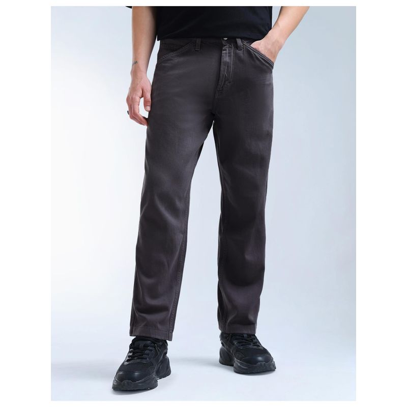 Flying Machine Mens Black Cobain 90's Loose Chinos (30)