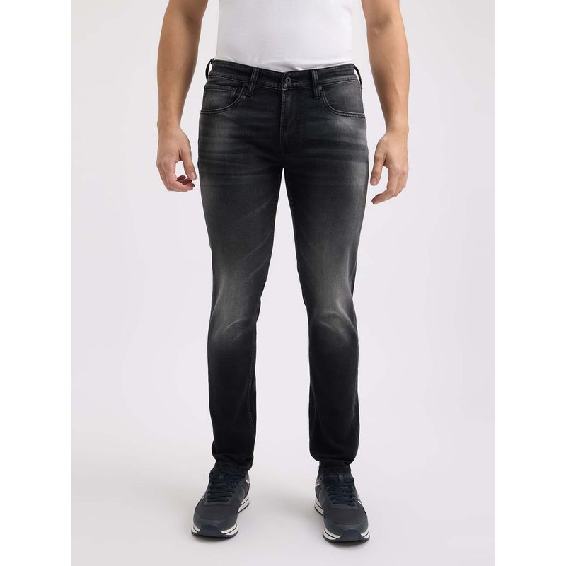 Pepe Jeans Men Black Slim Fit Low Rise Jeans (32)