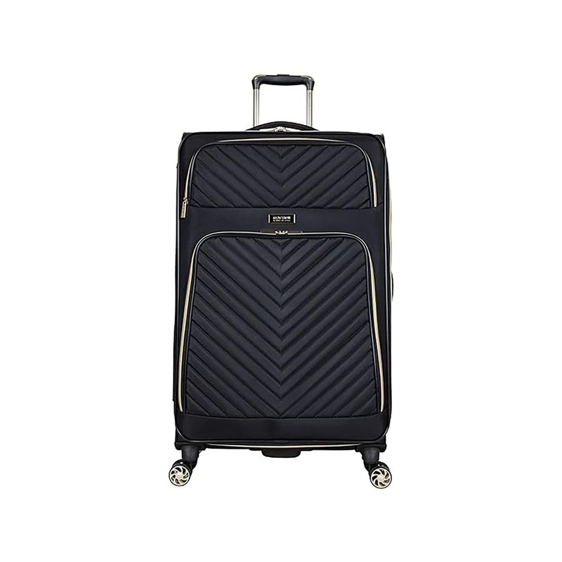 Reaction Kenneth Cole Chelsea 28 Chevron Quilted Softside Expandable 8 Wheel Black (L)