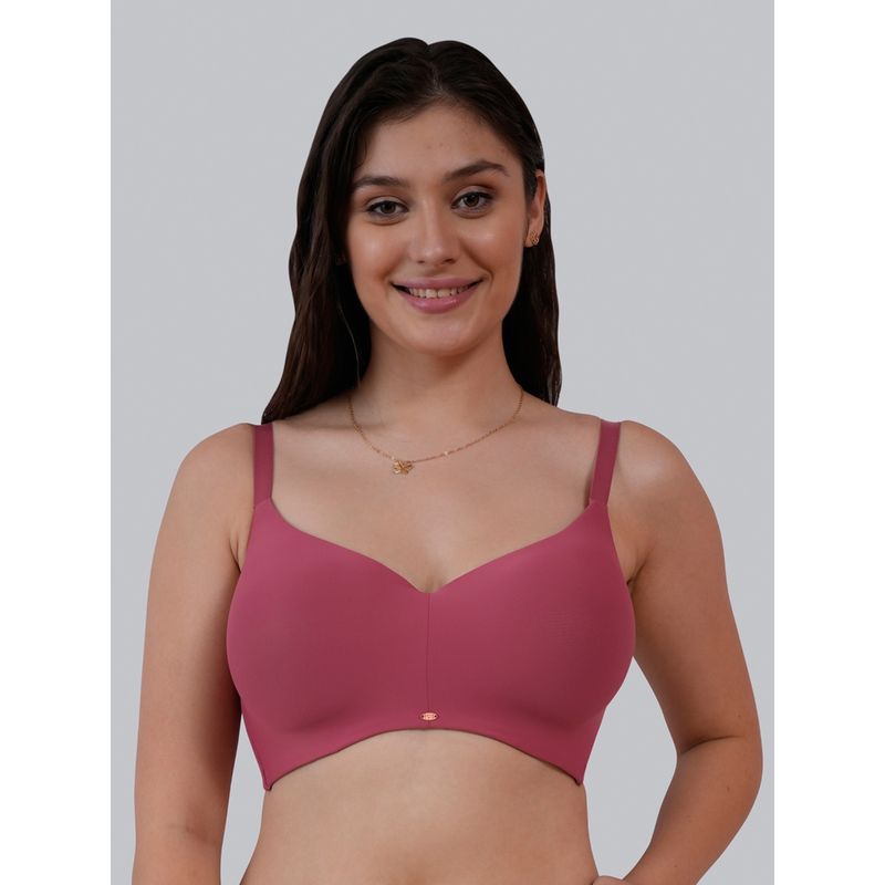SOIE Womens Full Coverage Padded Non-Wired Ultra Soft Seamless Bra (34D)