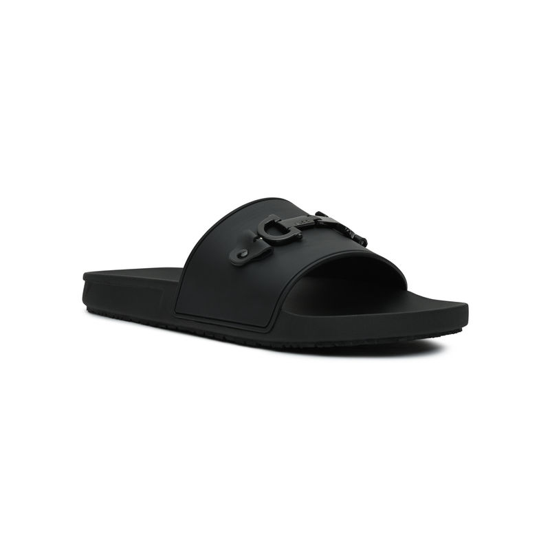 Aldo Men Black Single Strap Sliders (UK 10)