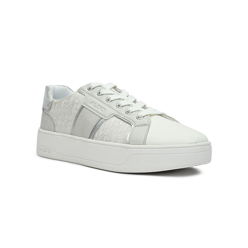 Aldo Women Overflow White & Grey Sneakers (UK 2)