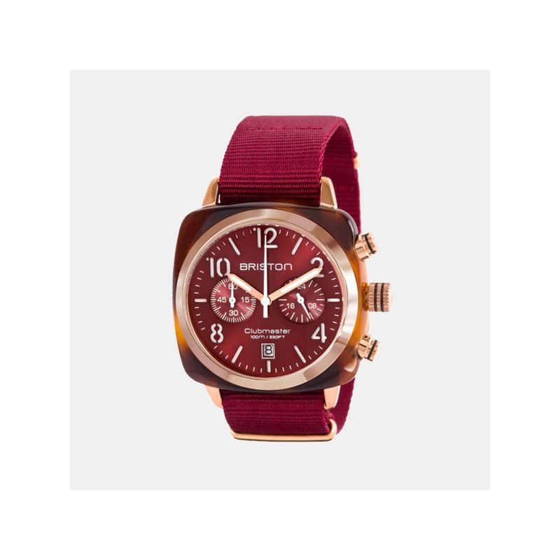 Buy Briston Red Fabric Analog Watch (15140.Pra.T.8.Nbdx) (M) Online