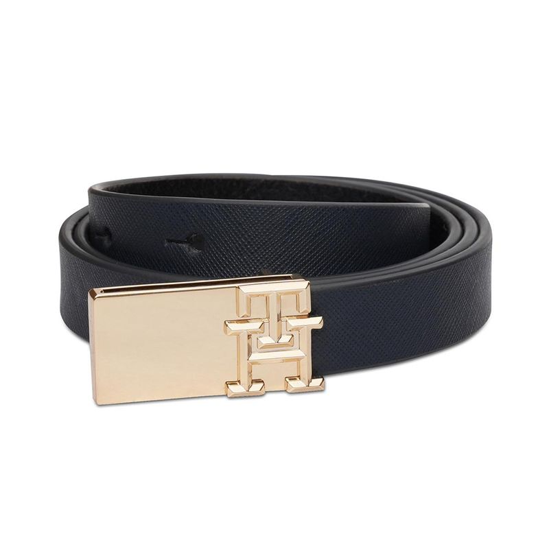 Tommy Hilfiger Women Cashe Leather Casual Belt - Navy Blue (XL)