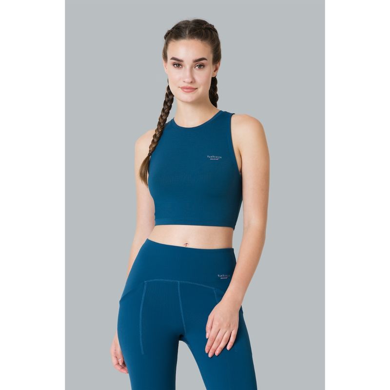 Van Heusen Proactive Elite Women Moderate Compression & High Stretch Sports Bra - Sailor Blue (XL)