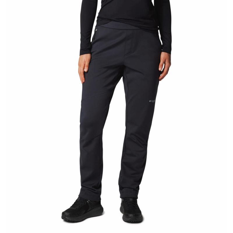 Buy Columbia Black Vast Canyon HighRise Softshell Trackpant Online
