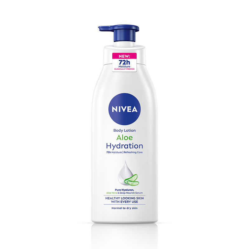 NIVEA 100% NATURAL ALOEVERA Body lotion- 5 in 1 COMPLETE CARE for 48H Refreshing moisturization