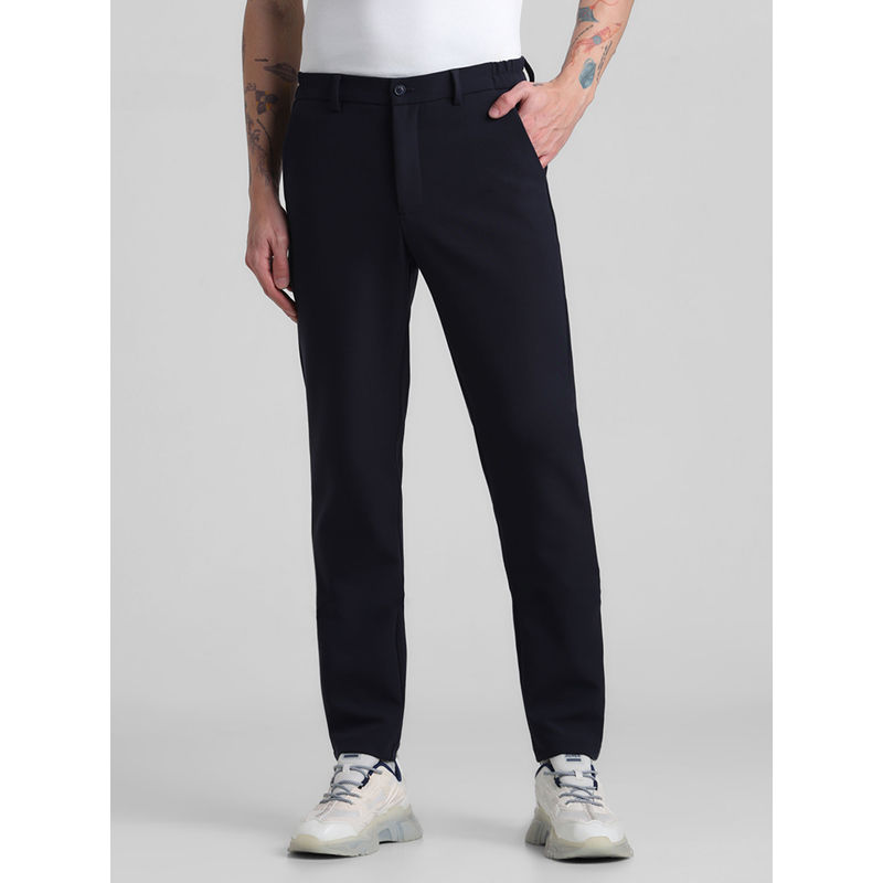 Jack & Jones Black Slim Fit Stretch Trouser (30)