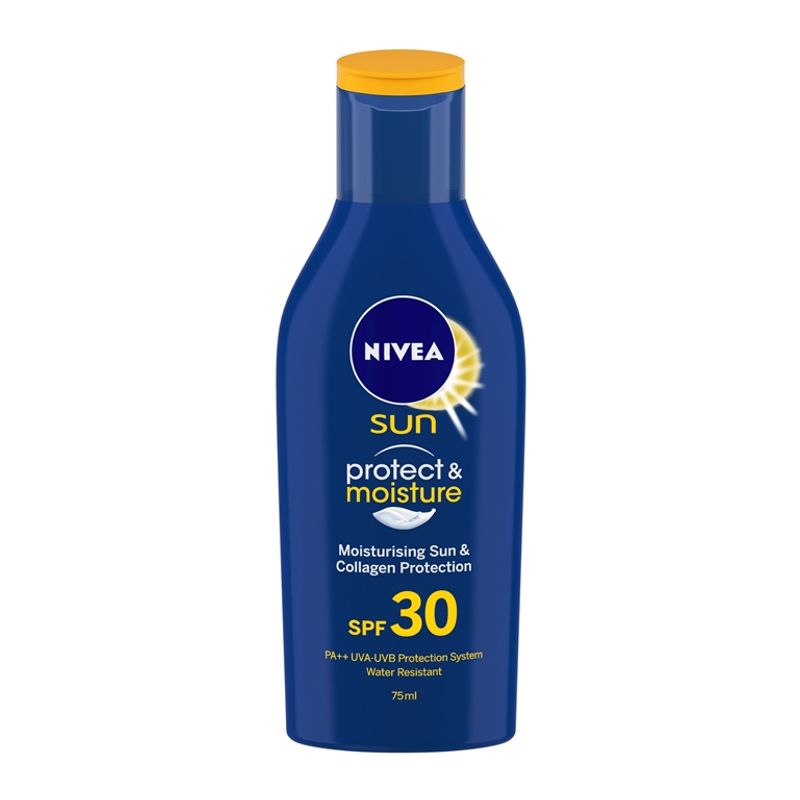 NIVEA Sun Lotion, SPF 30, with UVA & UVB Protection, Water Resistant Sunscreen for Men & Women