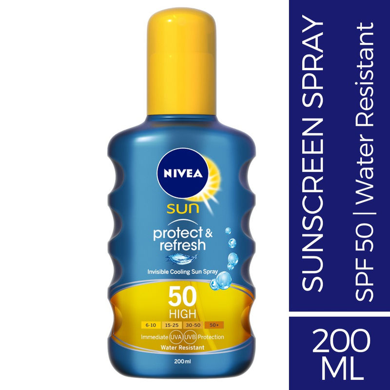 Nivea Protect & Refresh Invisible Cooling Spray SPF 50- Buy Online in Angola at Desertcart - 135583434.
