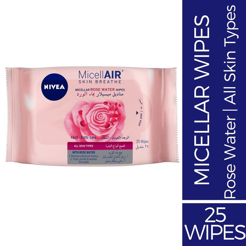 Nivea Skin Breathe Micellar Rose Water Wipes At Nykaa Com