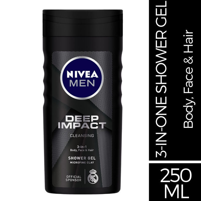 NIVEA MEN Shower Gel Deep Impact Cleansing 3 In 1 Shower Gel Men Buy NIVEA MEN Shower Gel
