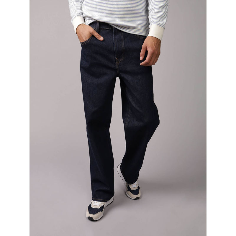 American Eagle Men Blue Easyflex +Tencel Fibers Loose Jeans (30)