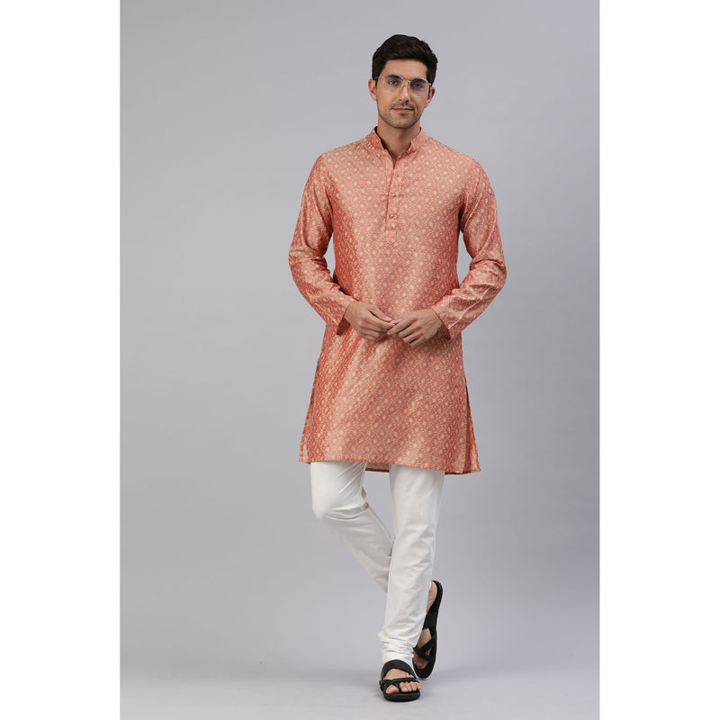 Manthan Mens Cream Cotton Solid Churidar (S)