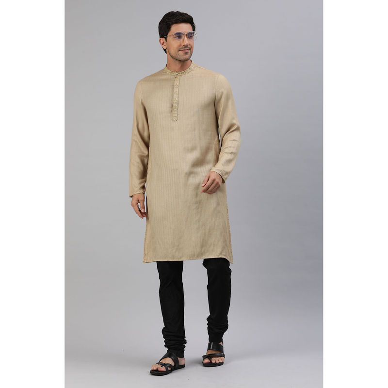 Manthan Mens Black Cotton Solid Churidar (M)