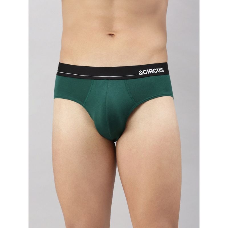 Tailor and Circus Men Briefs Green Mid Waist (L)