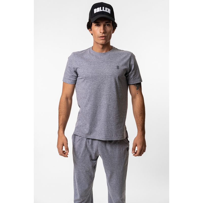 Baller Athletik Lounge Life T-Shirt Men - Grey Melange (M)