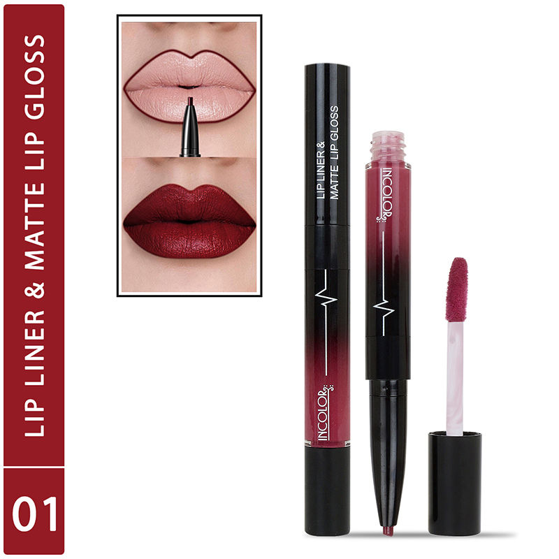 Incolor 2 In 1 Lip Liner & Lip Gloss - 1