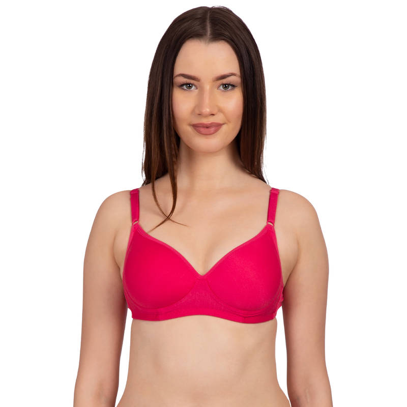 Komli Lightly Padded T-Shirt Bra - Dark Pink (32D)
