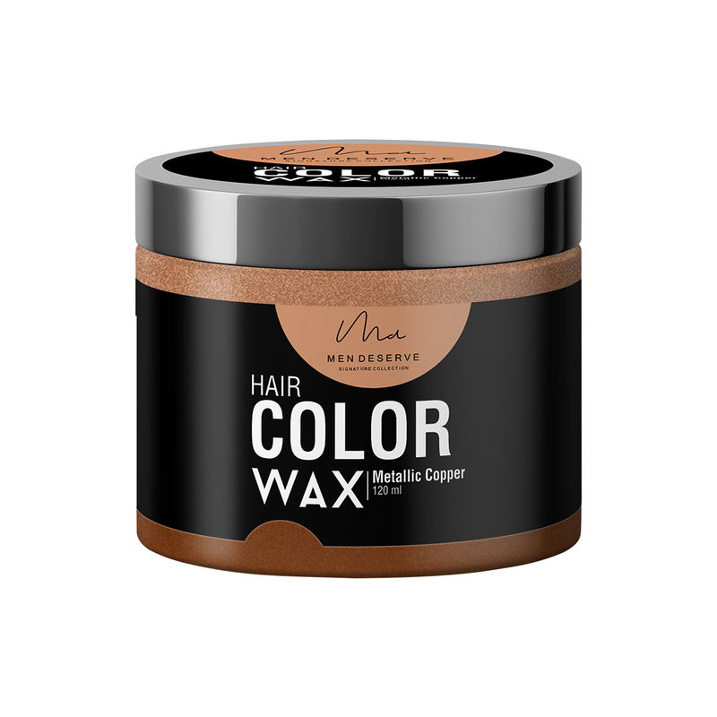 Men Deserve Hair Color Wax Metallic Copper Buy Men Deserve Hair Color Wax Metallic Copper Online At Best Price In India Nykaa