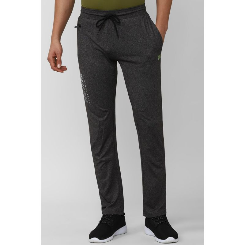 Peter England Men Grey Textured Casual Track Pants (30)