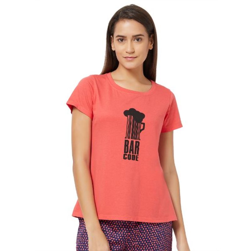 SOIE Women's Soft Cotton Lounge T-Shirt - Red (S)