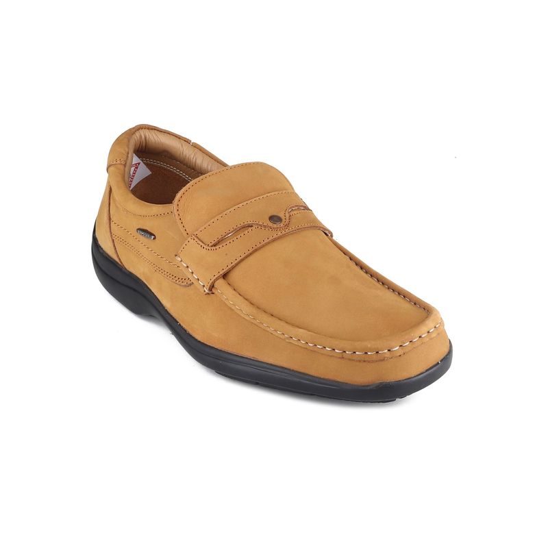 Buy Red Chief Rust Leather Formal Slip On Shoes for Men Online