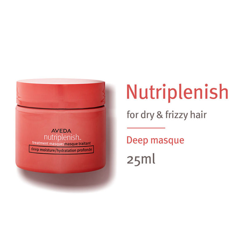 Aveda Nutriplenish Mask for Dry and Frizzy Hair for 4X Instant Deep Hydration - Mini