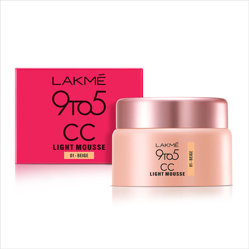 Lakme 9 to 5 Cc Light Mousse with Vitamin E & Hint of Foundation - Beige