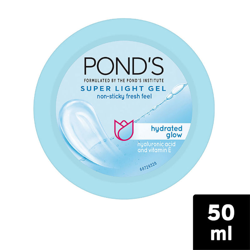 Ponds Super Light Gel Oil-Free Moisturizer with Hyaluronic Acid & Vitamin E 24HR Hydration