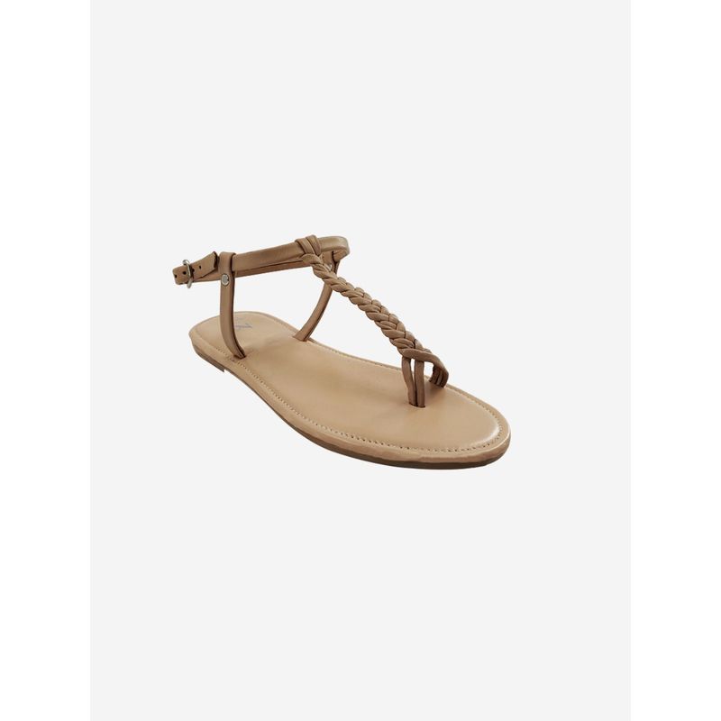 The Madras Trunk Rosse Beige Sandals - EURO 39