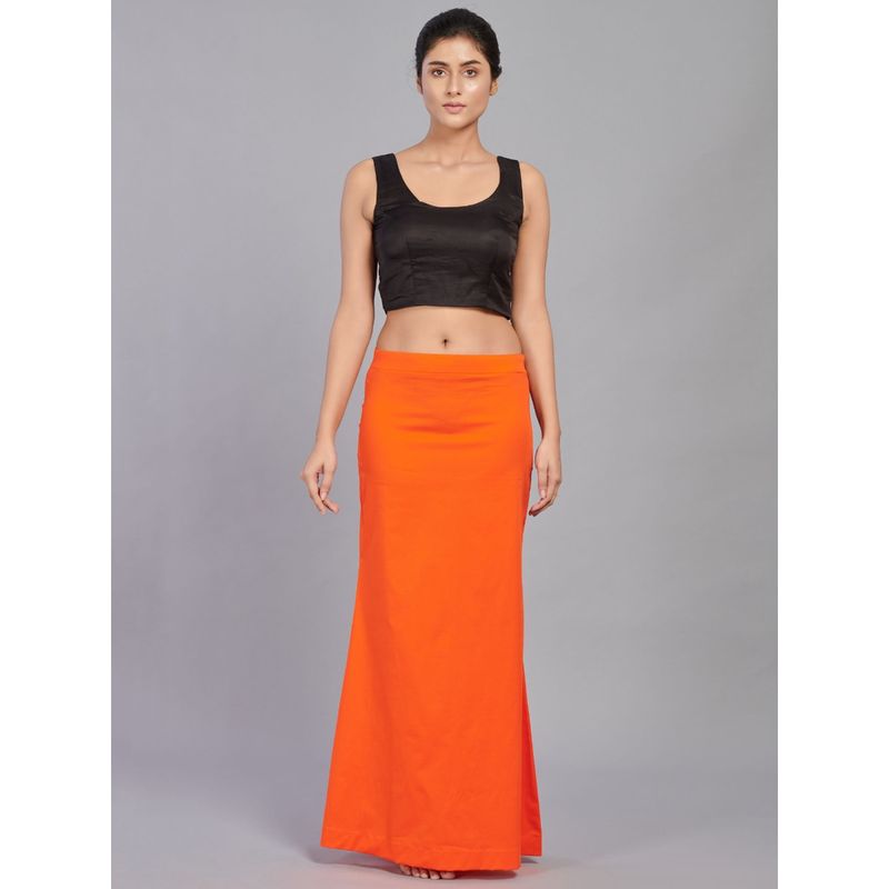 I AM BY DOLLYJAIN Cotton Lycra D'coat Orange (XL)