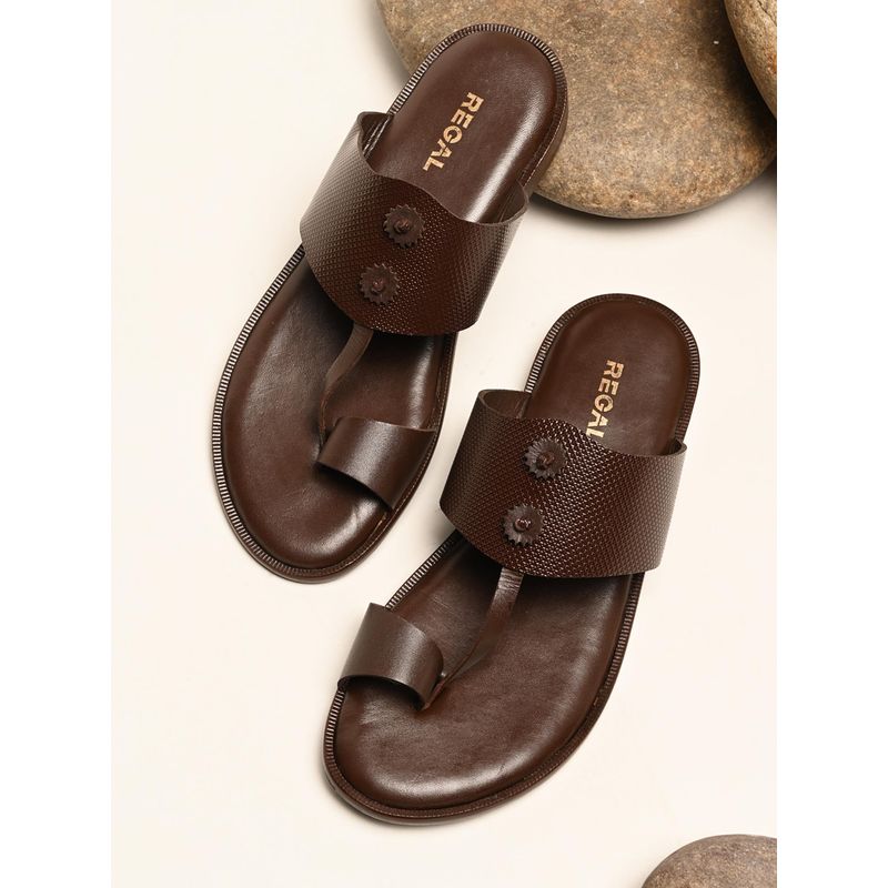 REGAL Brown Men Stylish Sandals (UK 9)