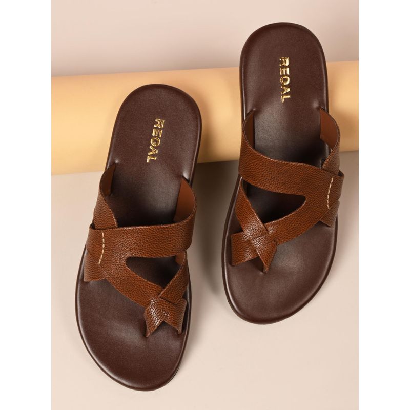 REGAL Tan Men Leather Sandals (UK 10)