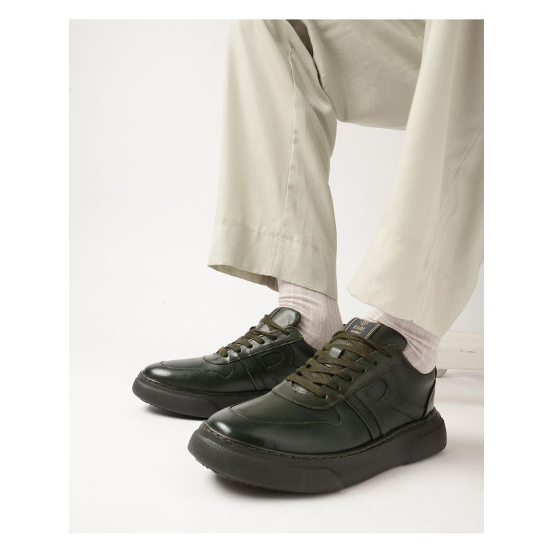 Rare Rabbit Cygnus Olive Sneakers (UK 7)