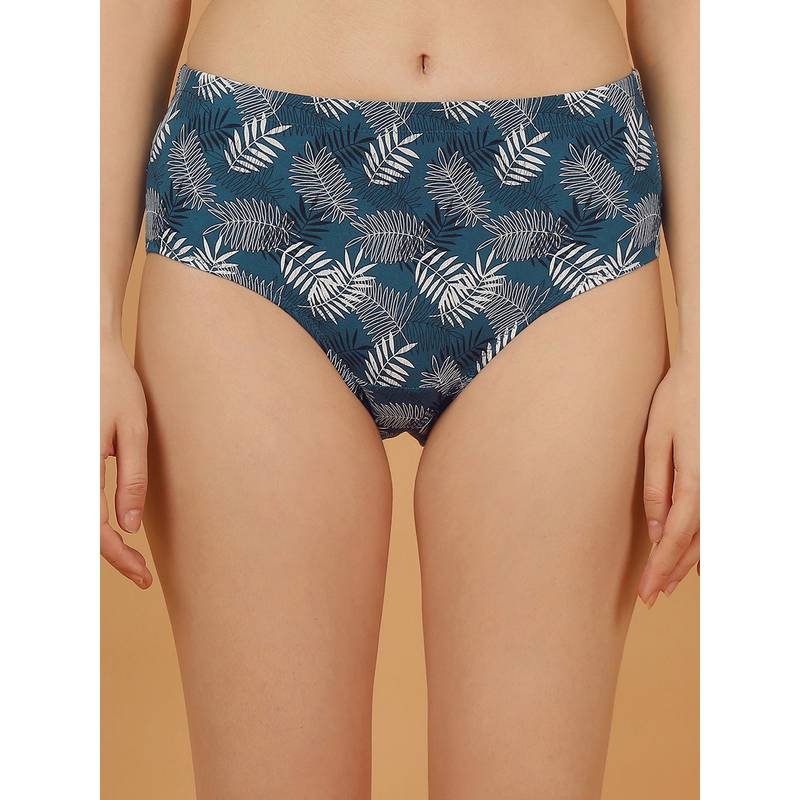 SOIE Multi-Colour Women High Rise Stretch Cotton Hipster Panty (Pack of 3) (S)