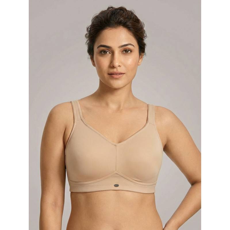 SOIE Nude Women Full Coverage Max Support Minimizer Bra (36C)