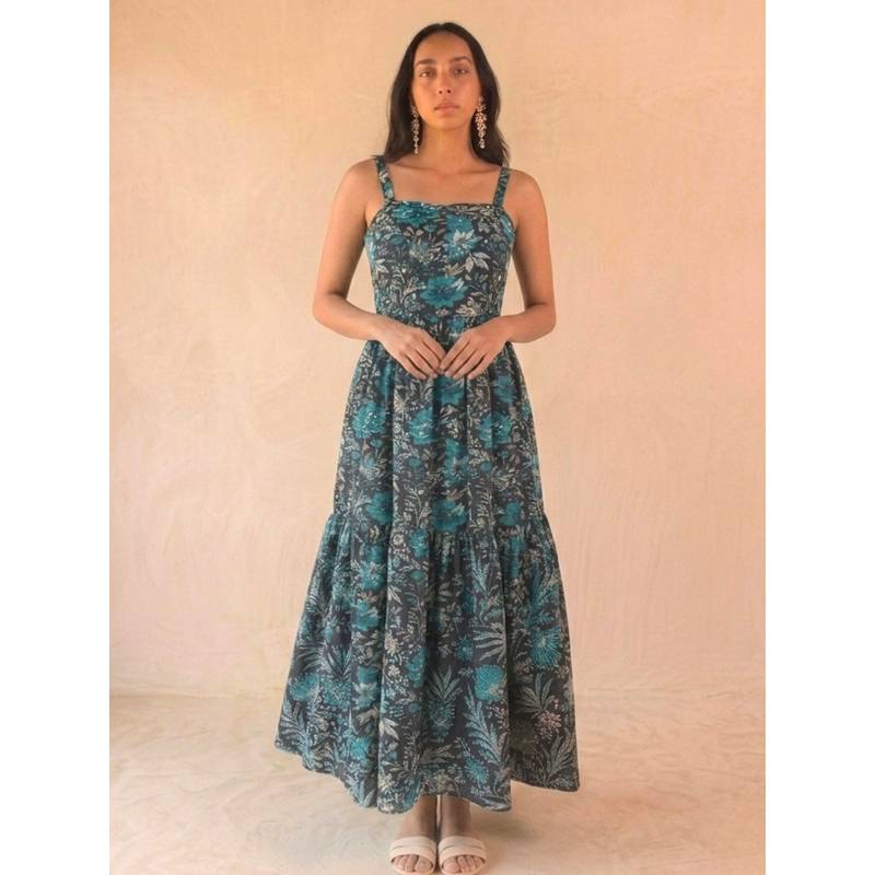 WomanLikeU Floral Printed Dress (S)