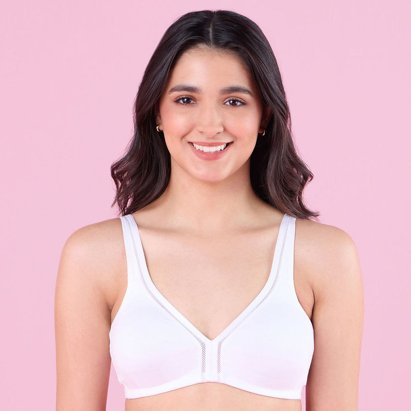 Nykd By Nykaa Everyday Cotton Plunge Neckline Bra NYB351 White (36D)